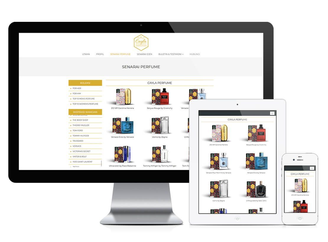 Cayla Perfume Website