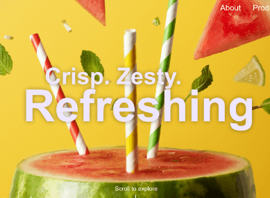 Zest & Bloom Juice Landing Page