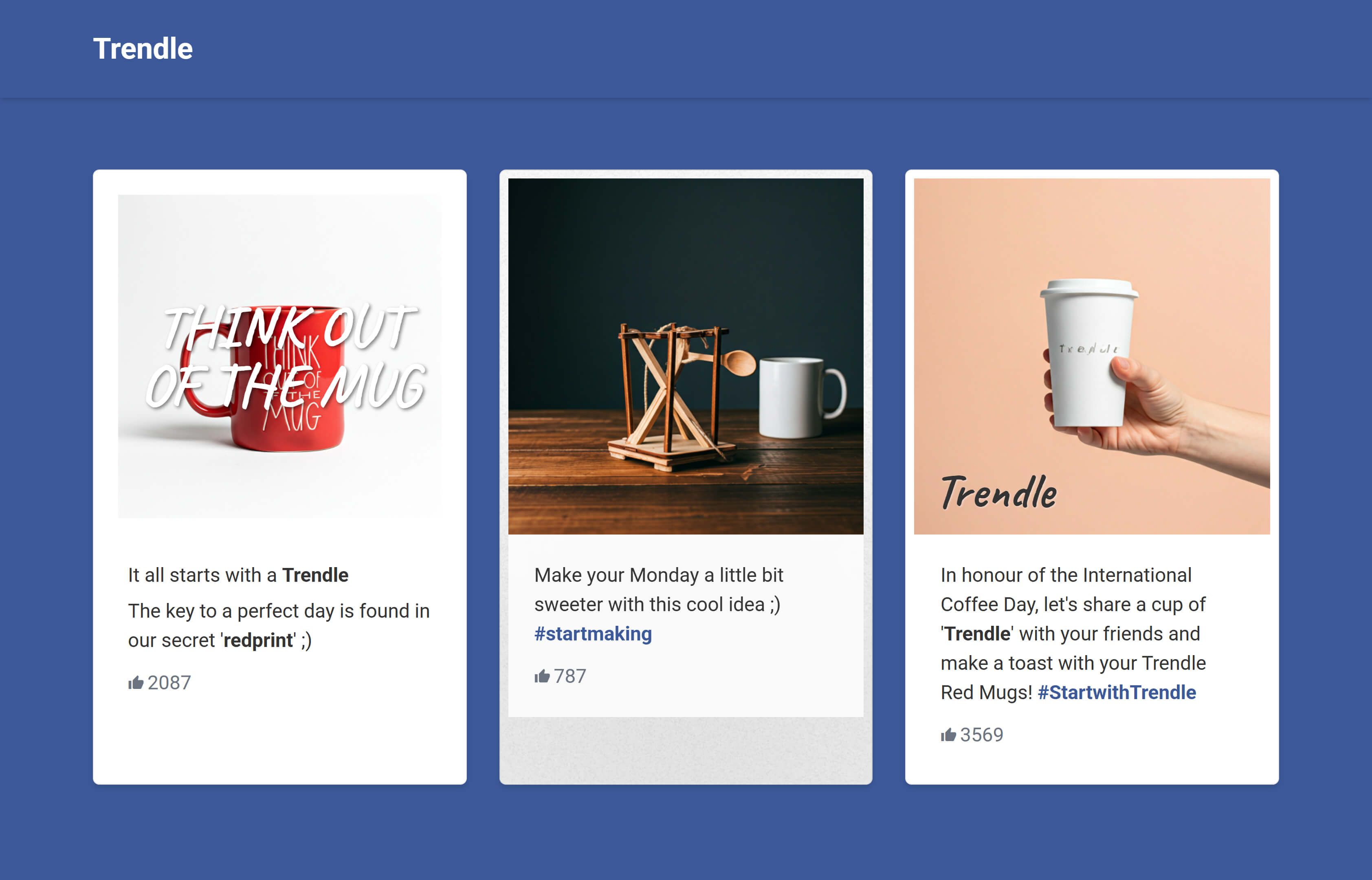 Passive Social Media Feed Display