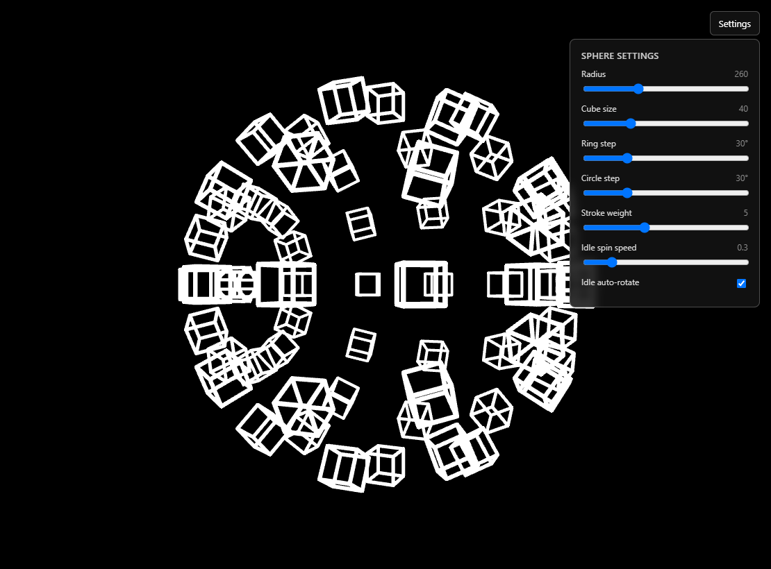 Orbit Box Creative Coding Experiment