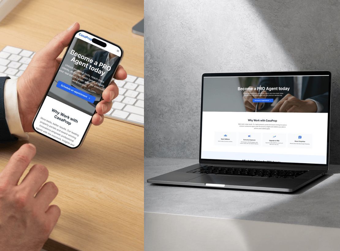 Pro Agent Property Landing Page
