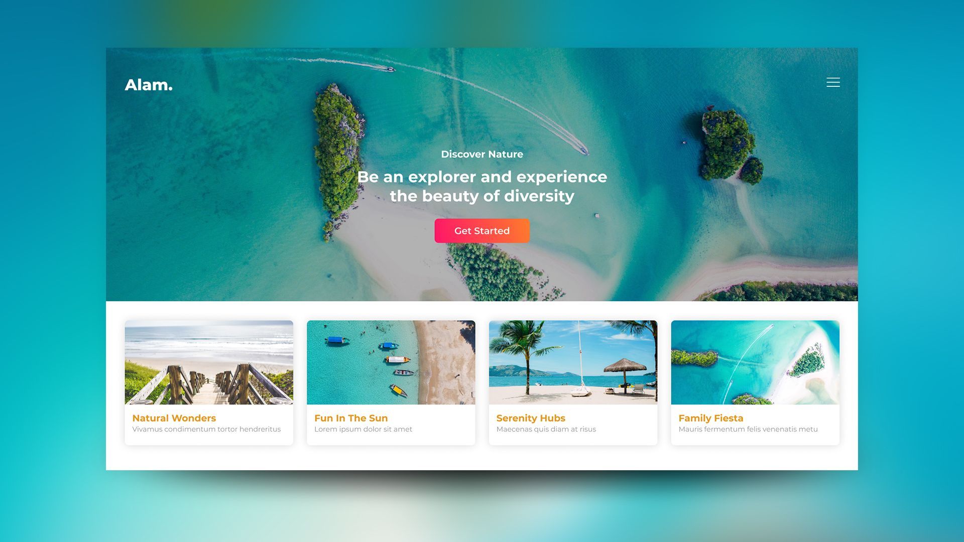 Travel Landing Page