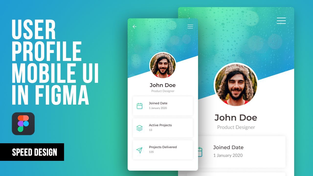 User Profile Mobile UI In Figma