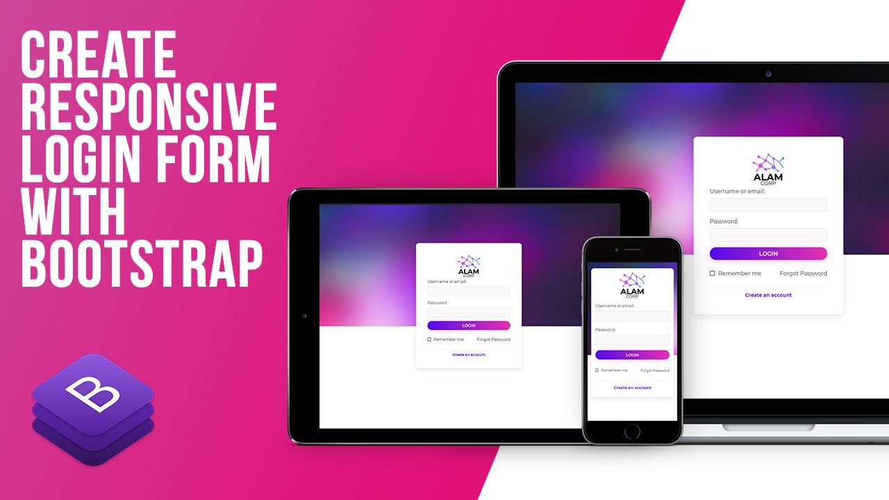 Create Responsive Login With Bootstrap